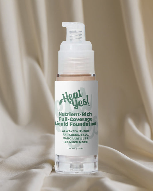 Nutrient-Rich Full-Coverage Liquid Foundation (Standard Size) - No Mica, Talc, + Much More