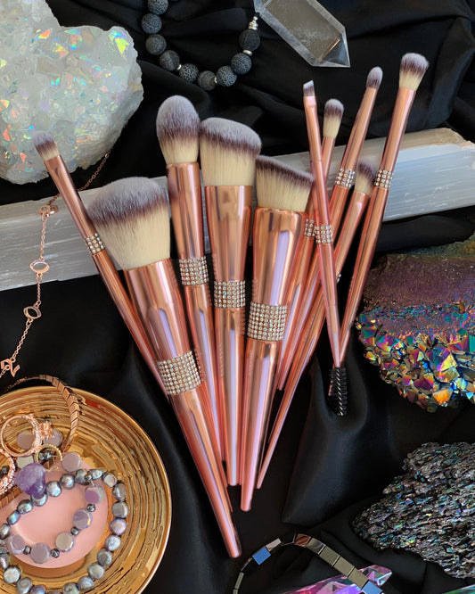 Luxe Crystal-Wrap Brush Set