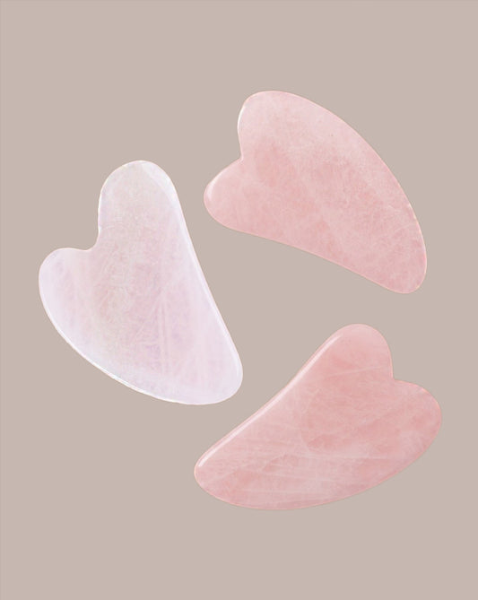 rose quartz facial tools
