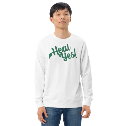 Heal Yes! Unisex Organic-and-Recycled Sweatshirt