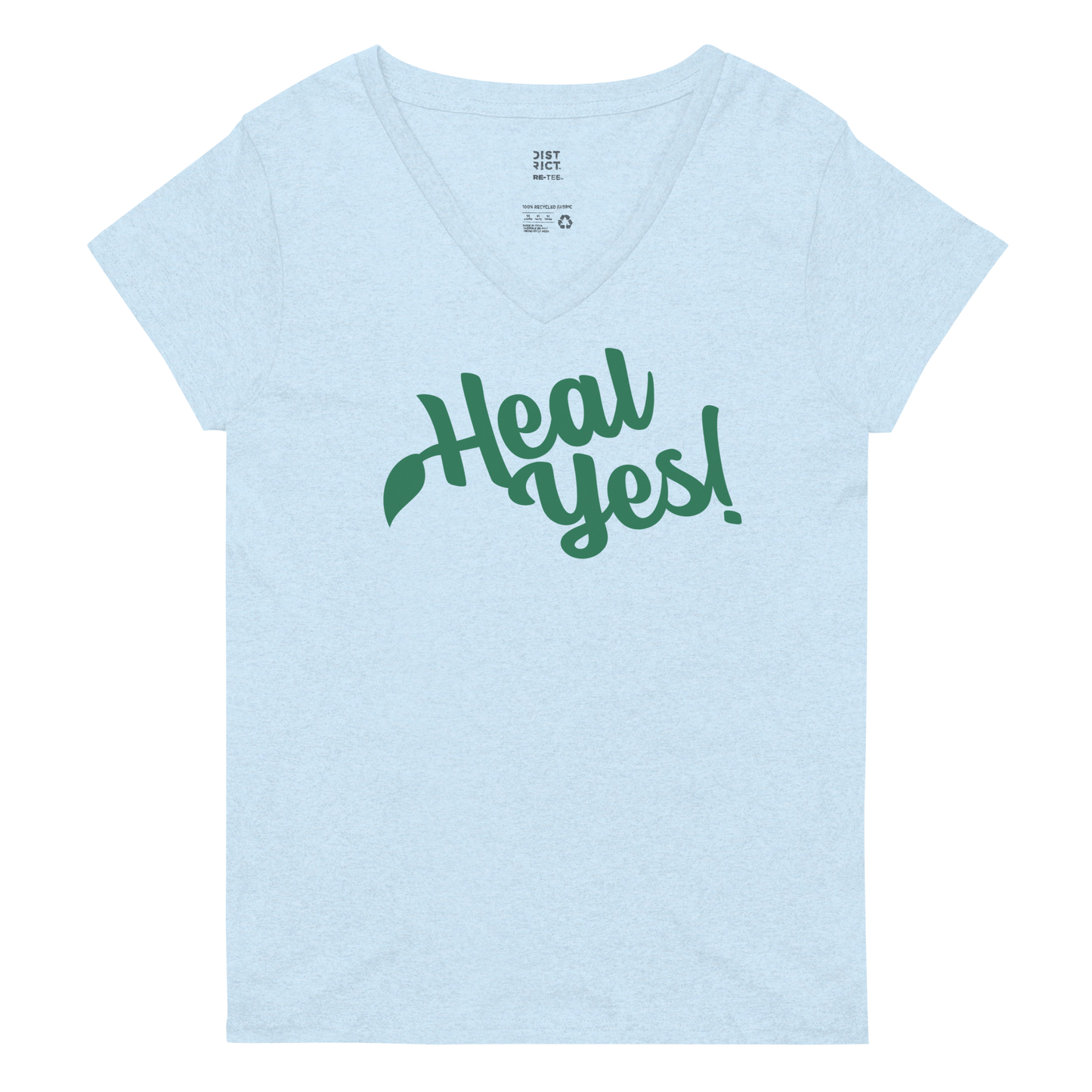 Women’s Recycled Heal Yes! V-Neck T-Shirt